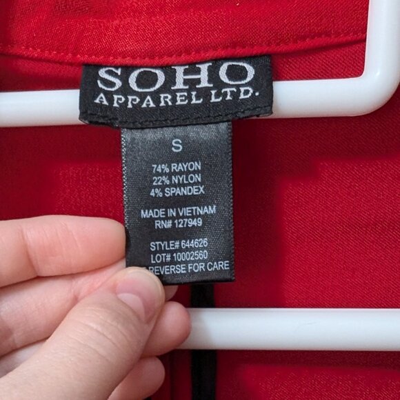 Soho Apparel LTD. Red Blazer - Picture 3 of 6